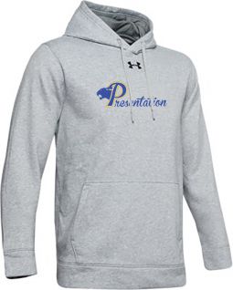 Under Armour Hustle Fleece Hoody, True Gray Heather